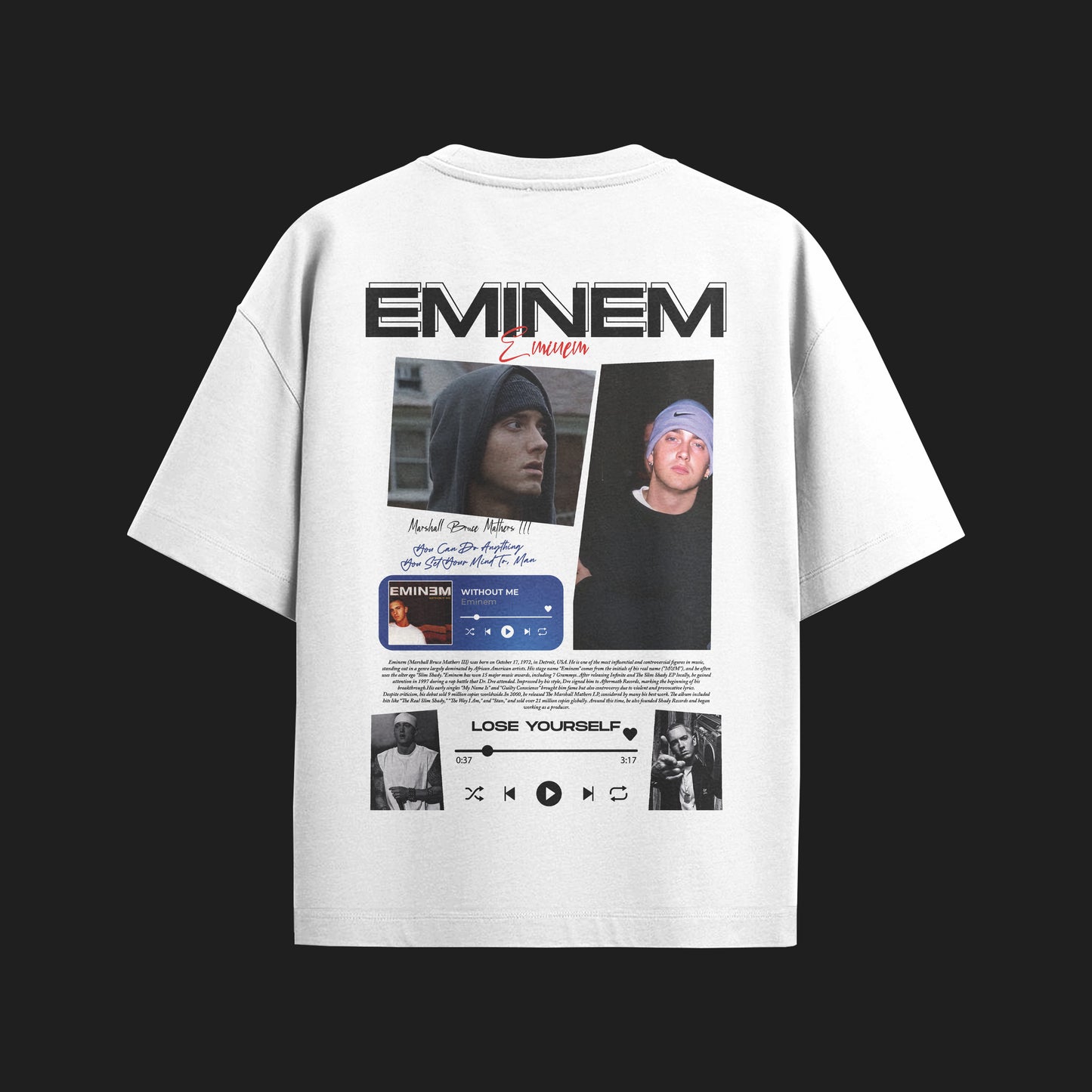 MACKBEARS™  Oversize EMİNEM T-shirt