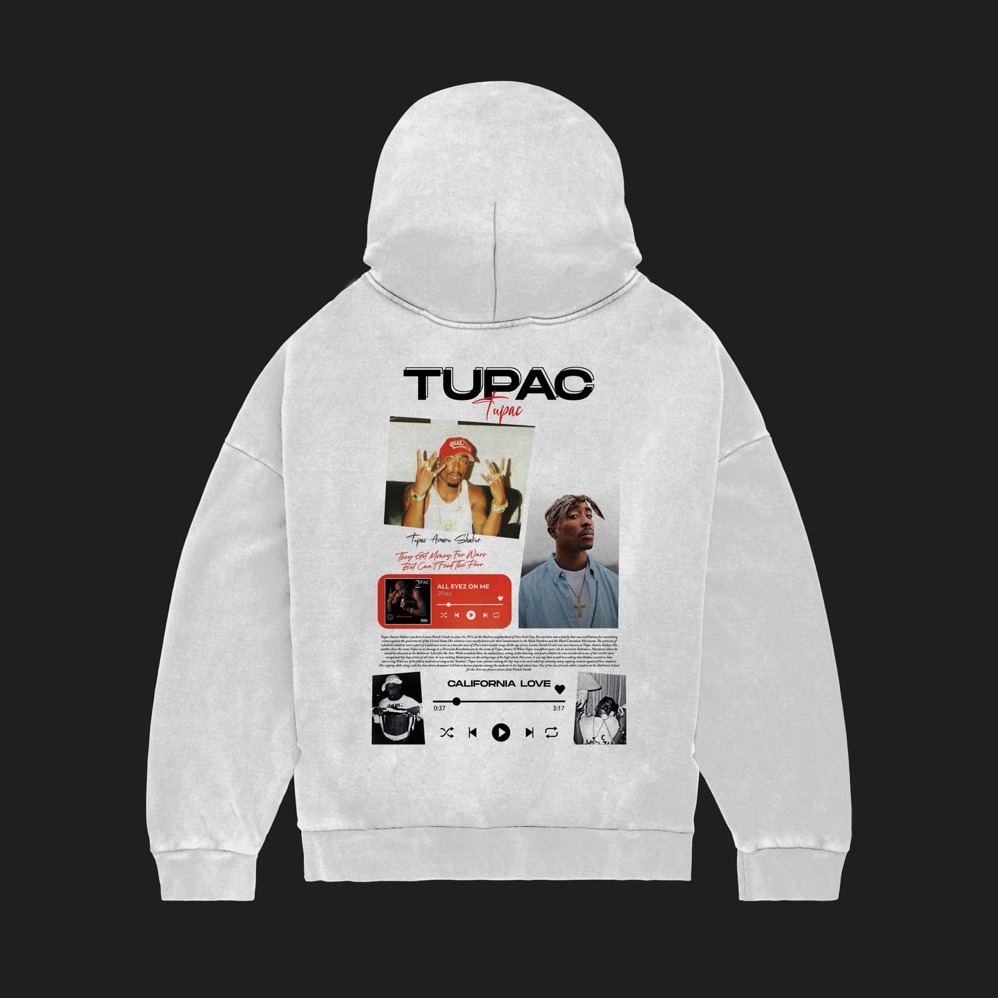 MACKBEARS™   Oversize TUPAC  Hoodie