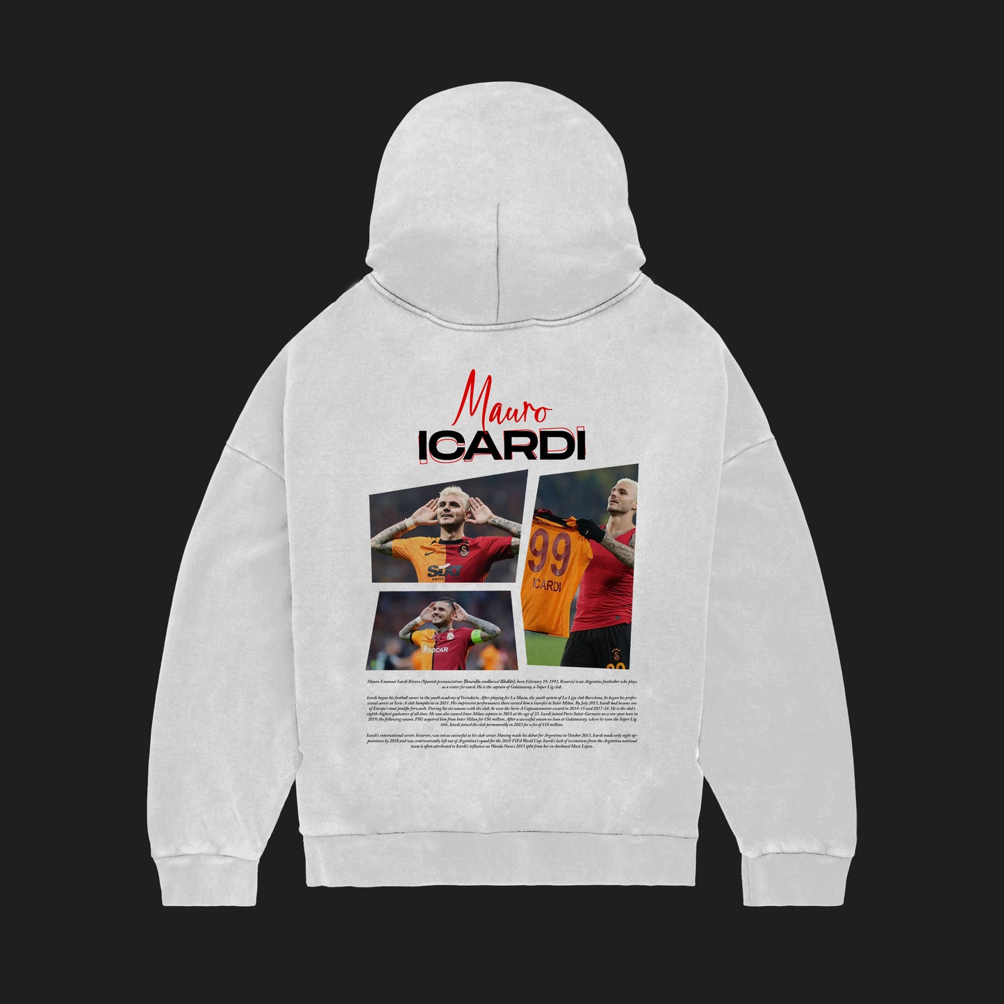 MACKBEARS™   Oversize MAURO ICARDİ Hoodie
