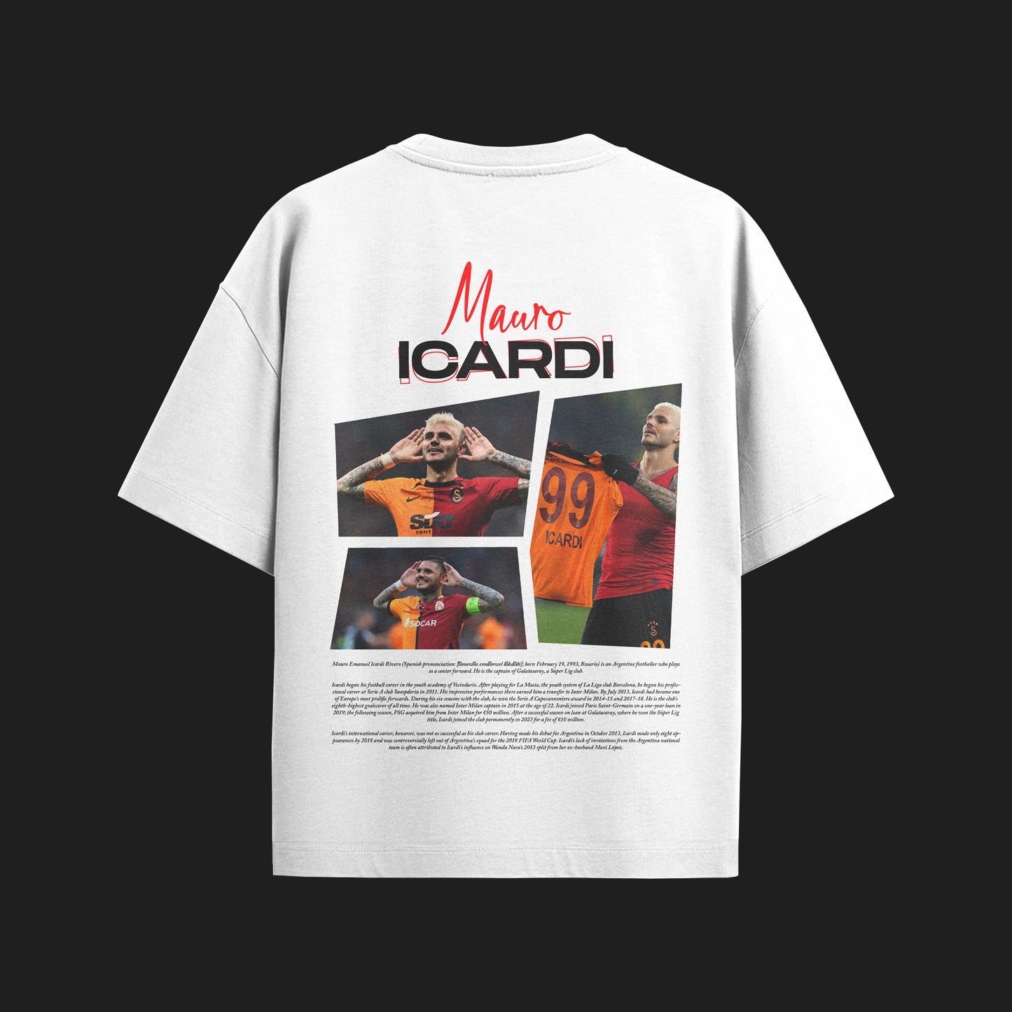 MACKBEARS™   Oversize MAURO ICARDİ T-shirt