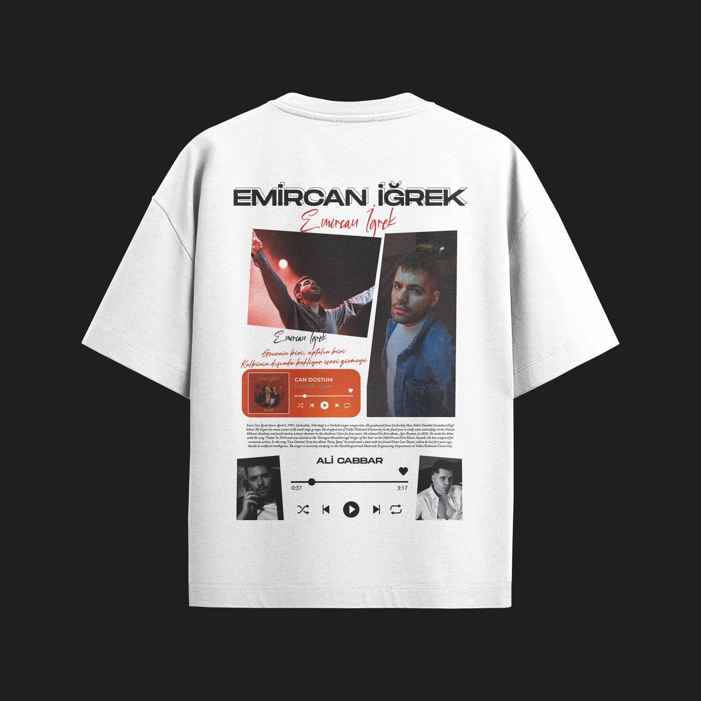 MACKBEARS™   Oversize  EMİRCAN İĞREK T-shirt