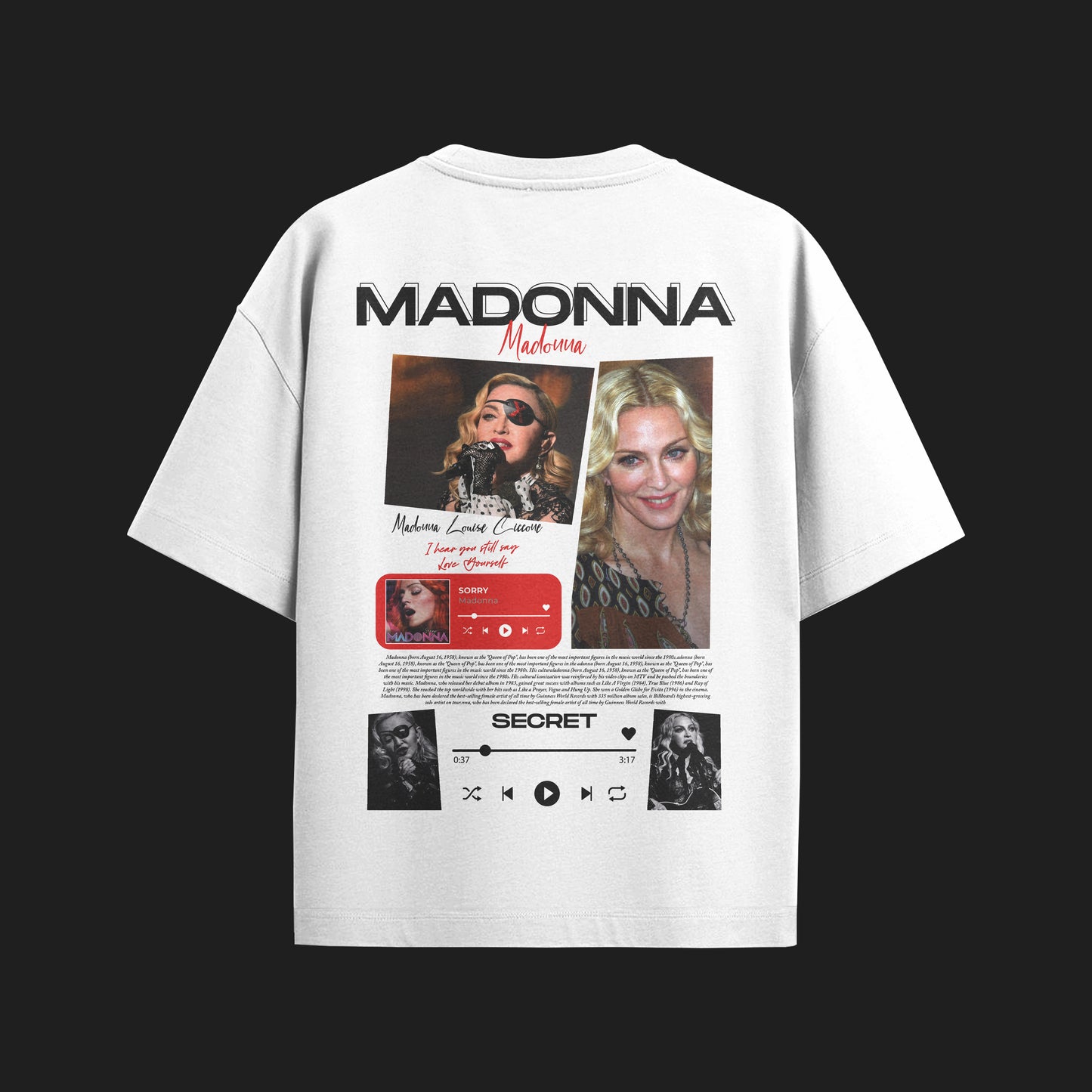 MACKBEARS™   Oversize MADONNA T-shirt