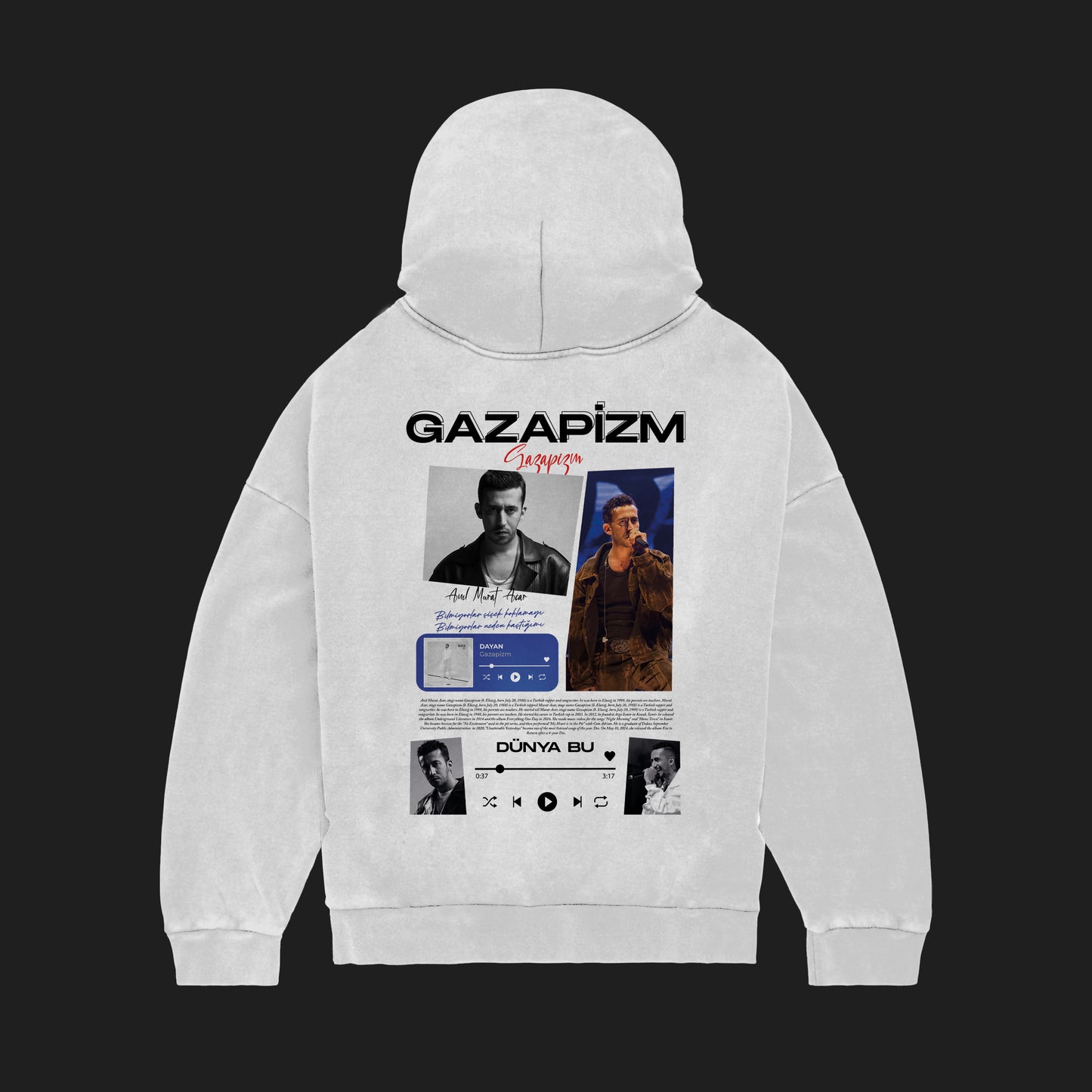 MACKBEARS™   Oversize GAZAPİZM Hoodie