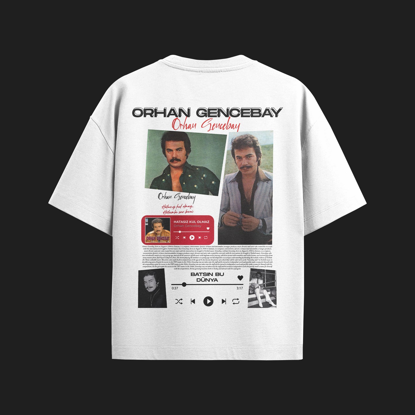 MACKBEARS™  Oversize ORHAN GENCEBAY T-shirt