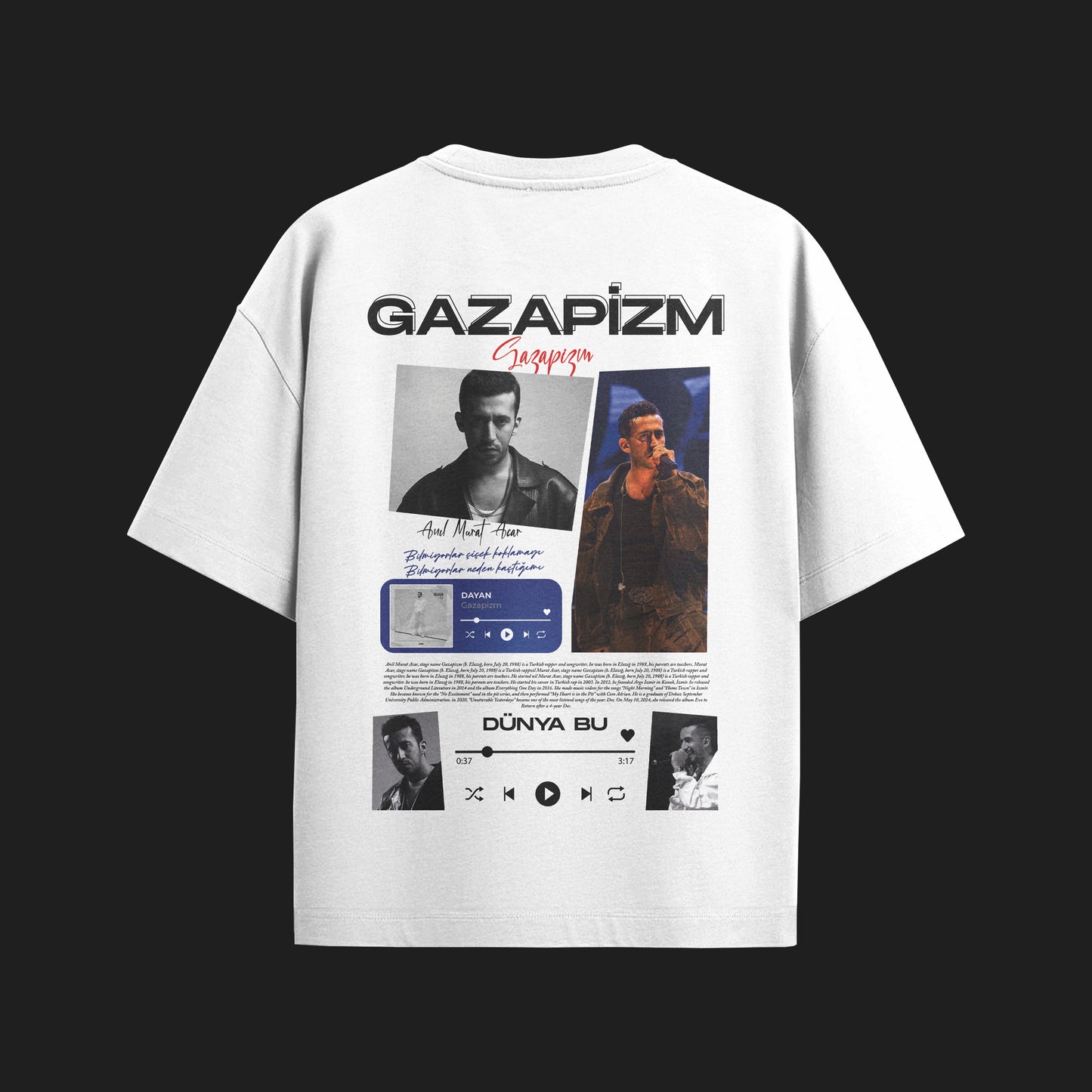 MACKBEARS™   Oversize GAZAPİZM T-shirt