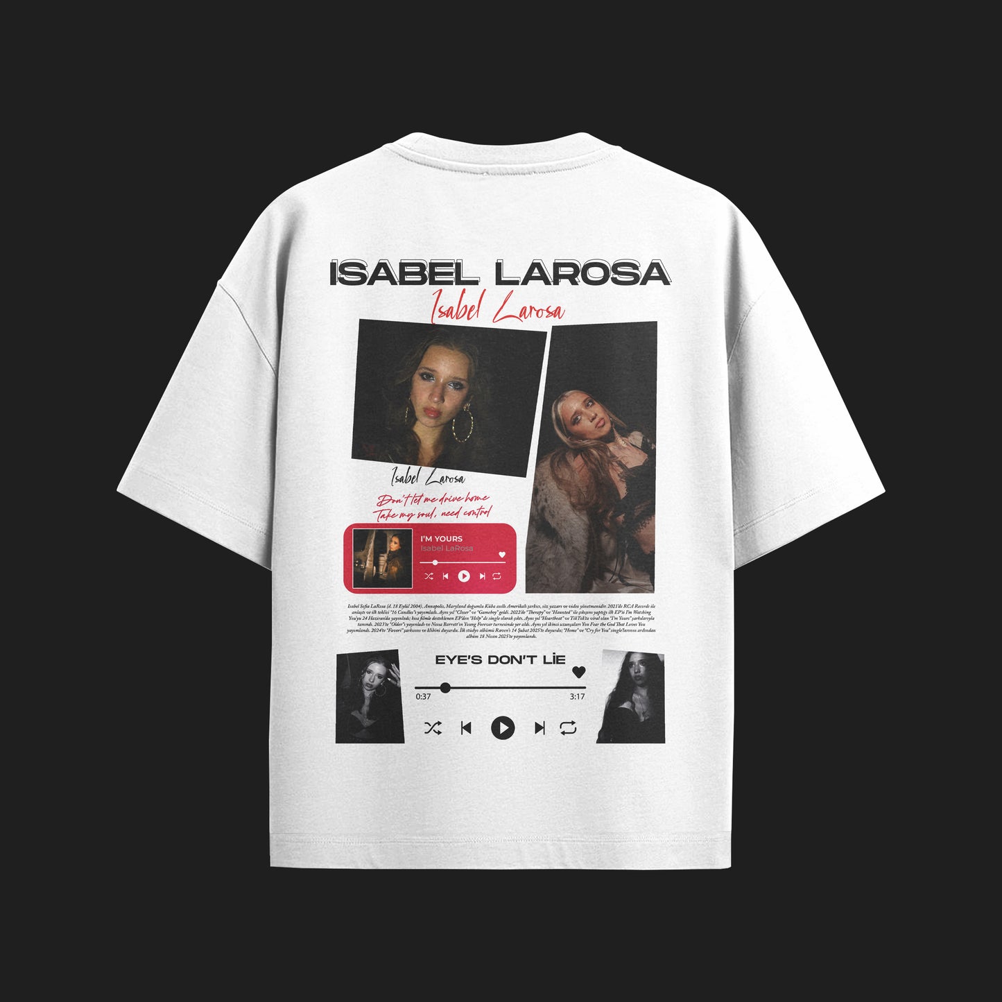 MACKBEARS™   Oversize  ISABEL LAROSA T-shirt