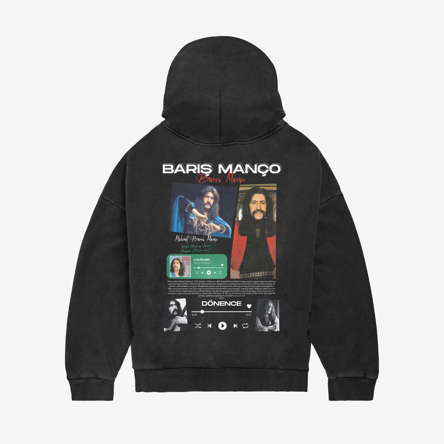 MACKBEARS™   Oversize BARIŞ  MANÇO  Hoodie