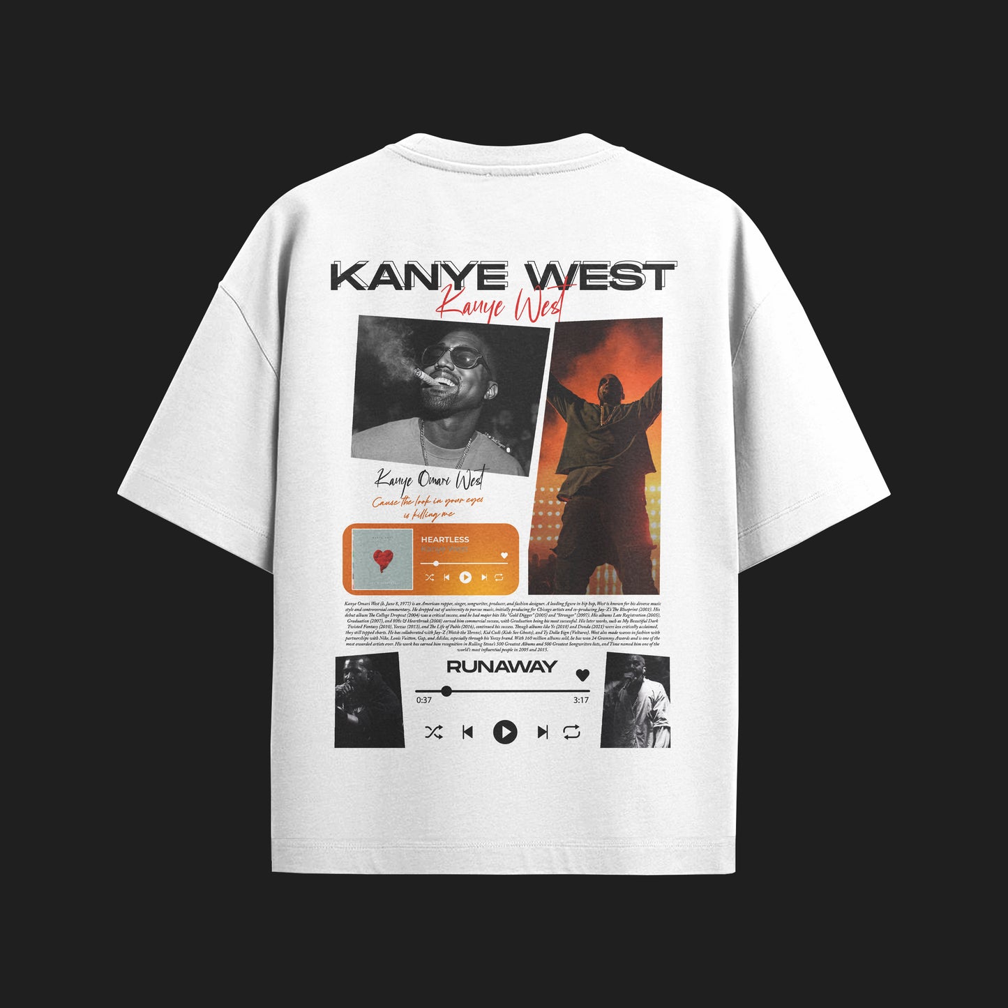 MACKBEARS™  Oversize KANYE WEST T-shirt