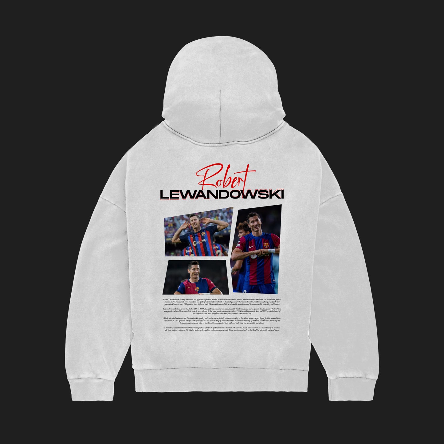 MACKBEARS™   Oversize ROBERT LEWANDOWSKİ Hoodie