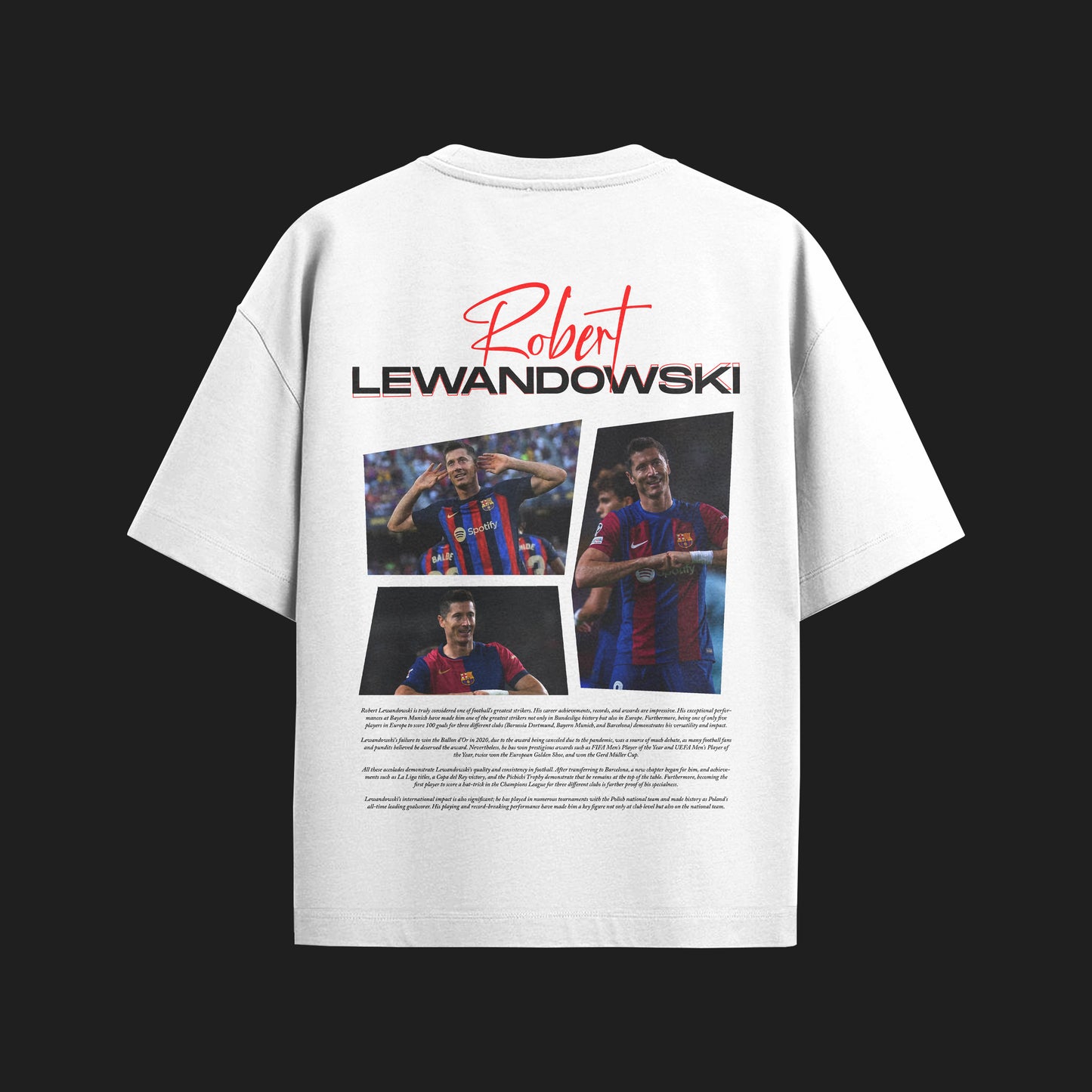 MACKBEARS™   Oversize  ROBERT LEWANDOWSKI T-shirt