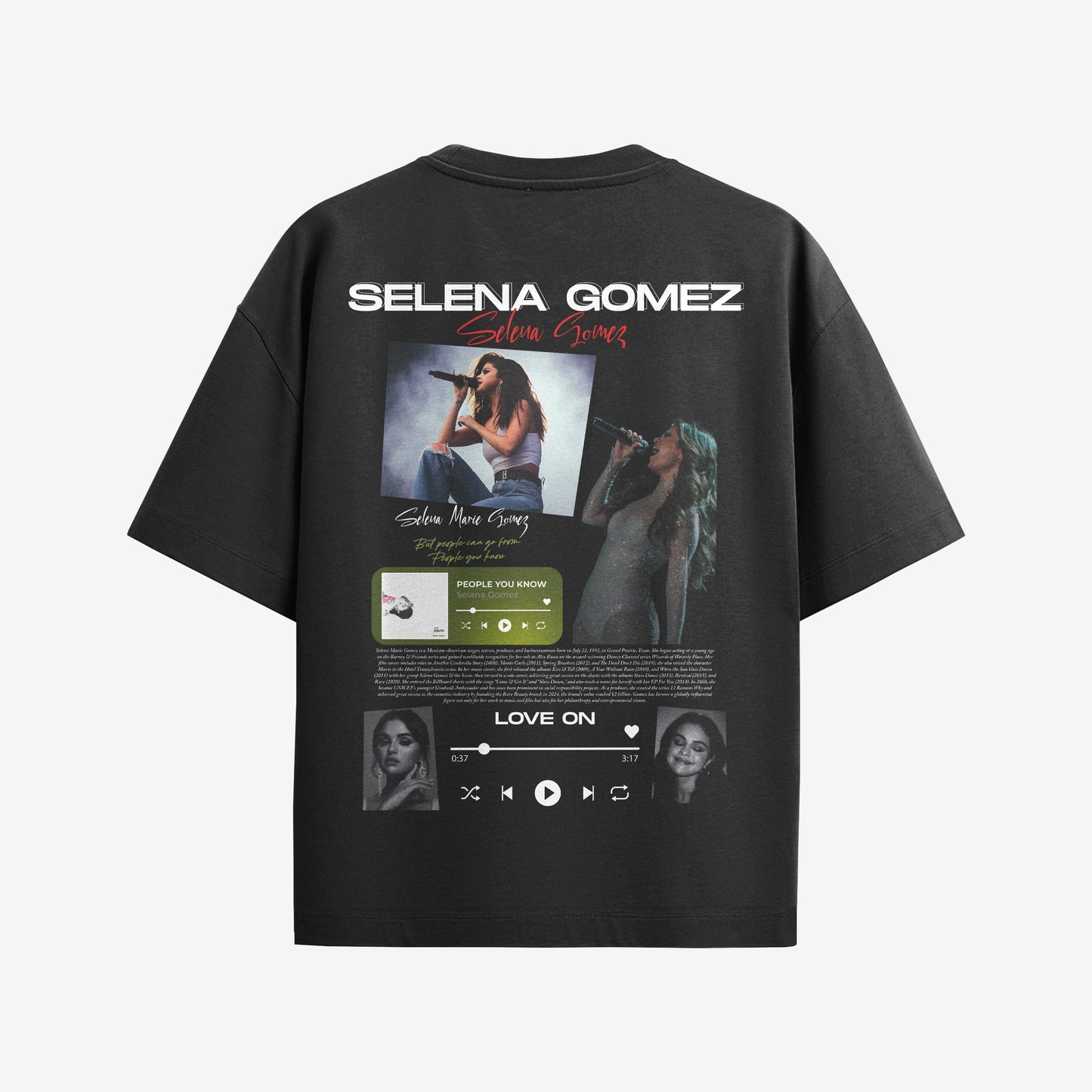 MACKBEARS™   Oversize SELENA GOMEZ T-shirt