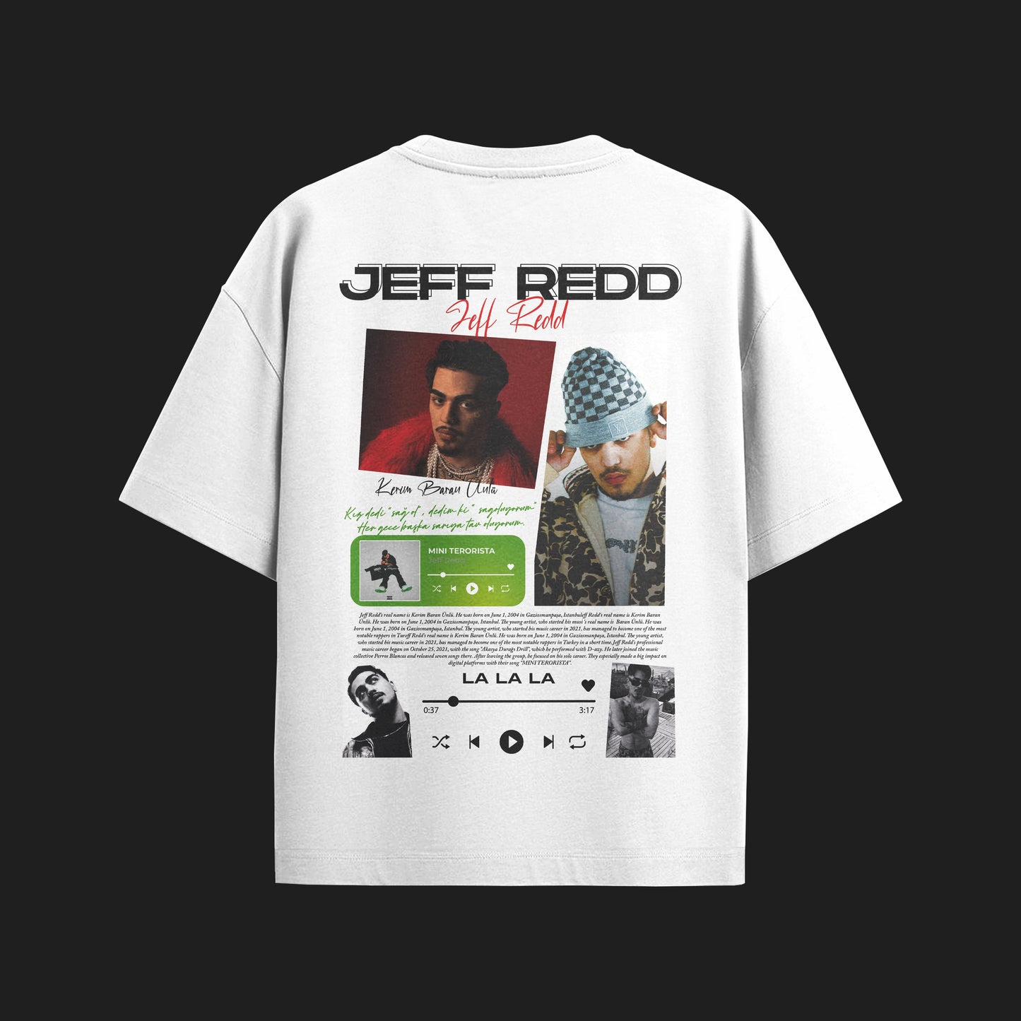MACKBEARS™   Oversize JEFF REDD T-shirt