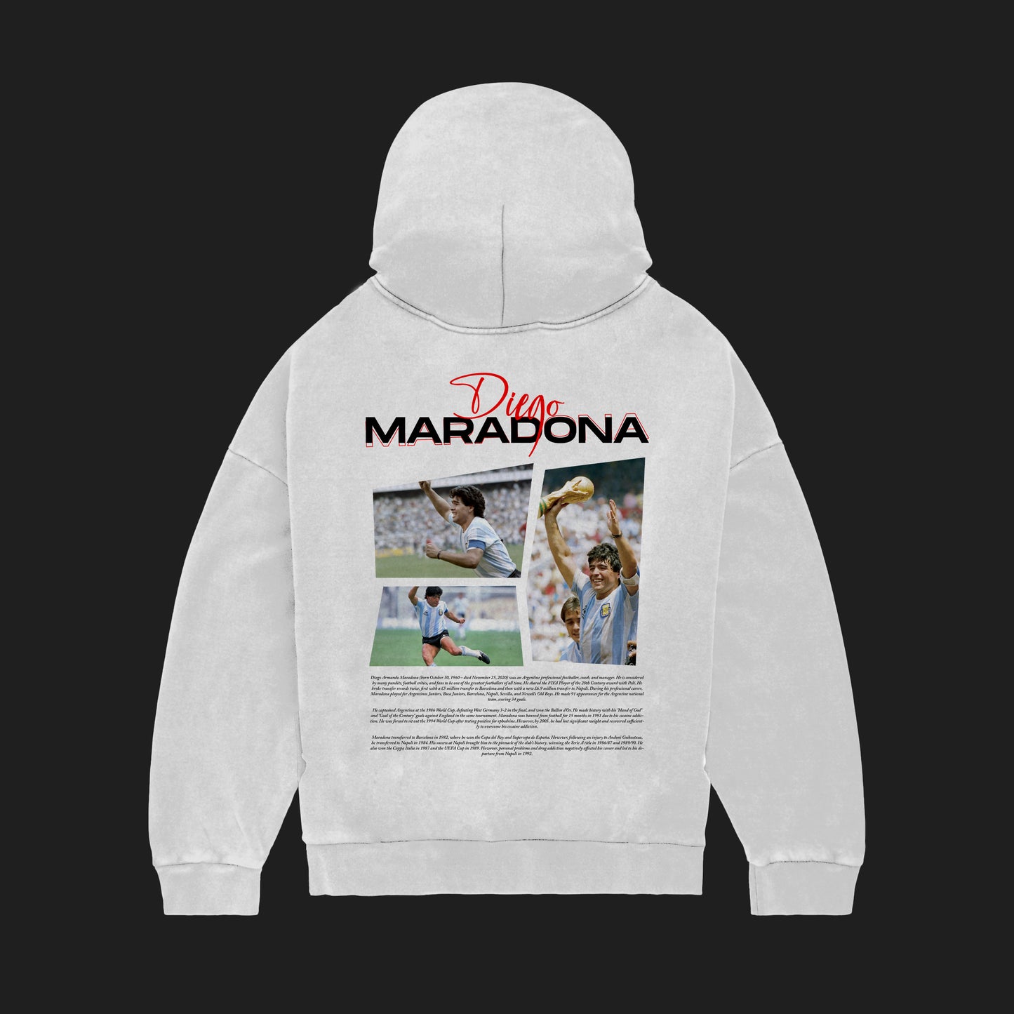 MACKBEARS™   Oversize DİEGO MARADONA Hoodie