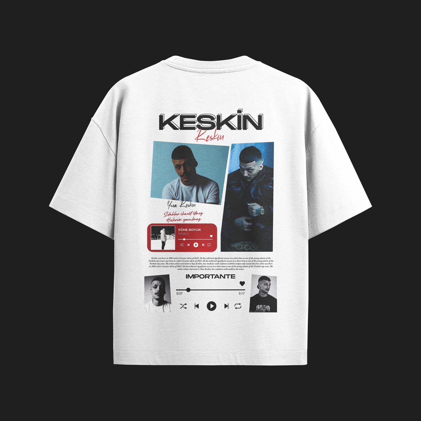 MACKBEARS™   Oversize KESKİN T-shirt