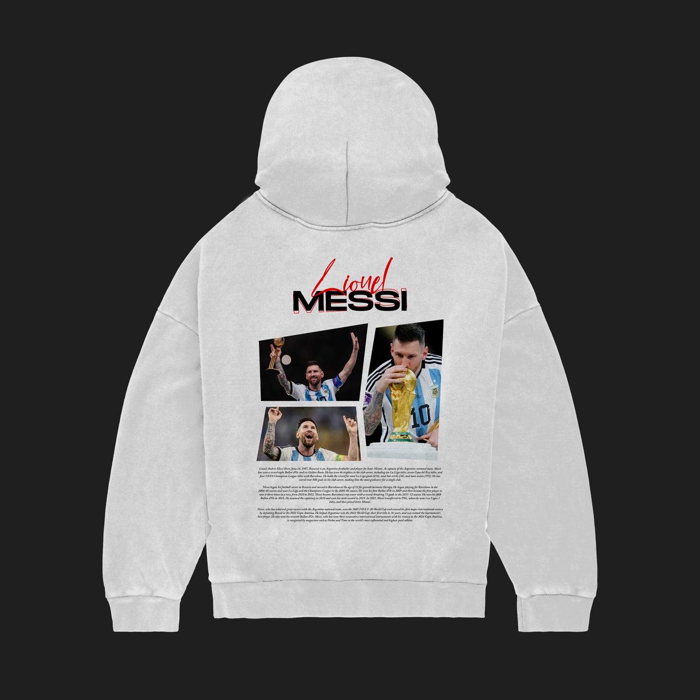 MACKBEARS™   Oversize LİONEL MESSİ   Hoodie