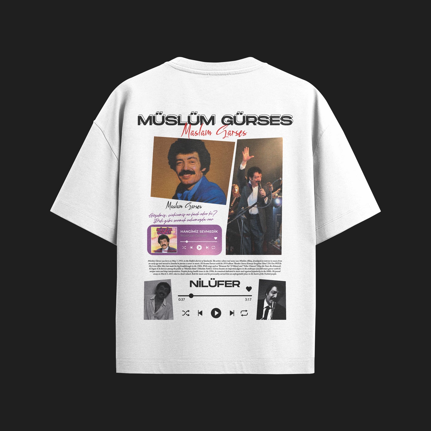 MACKBEARS™  Oversize MÜSLÜM GÜRSES T-shirt