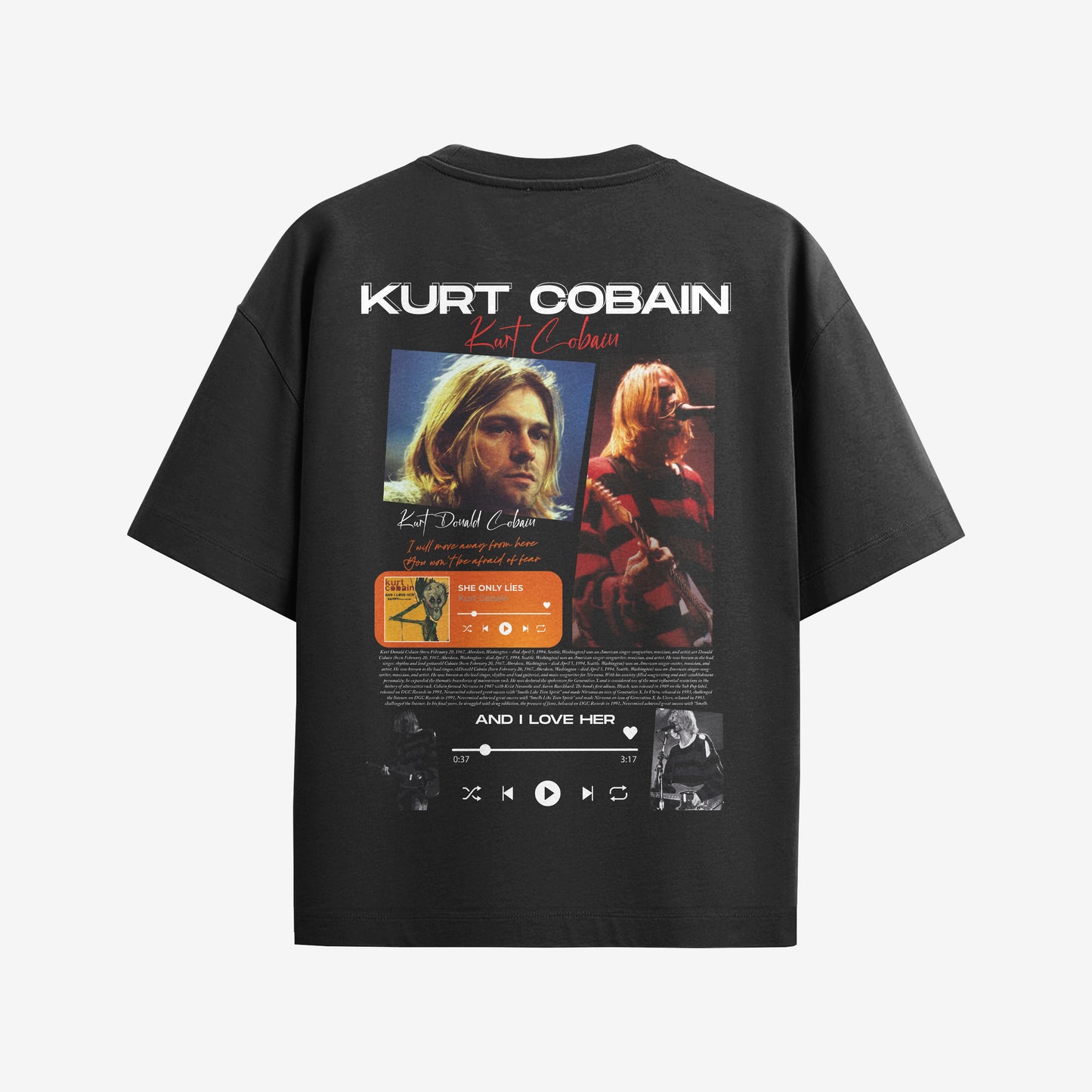 MACKBEARS™   Oversize  KURT COBANI  T-shirt