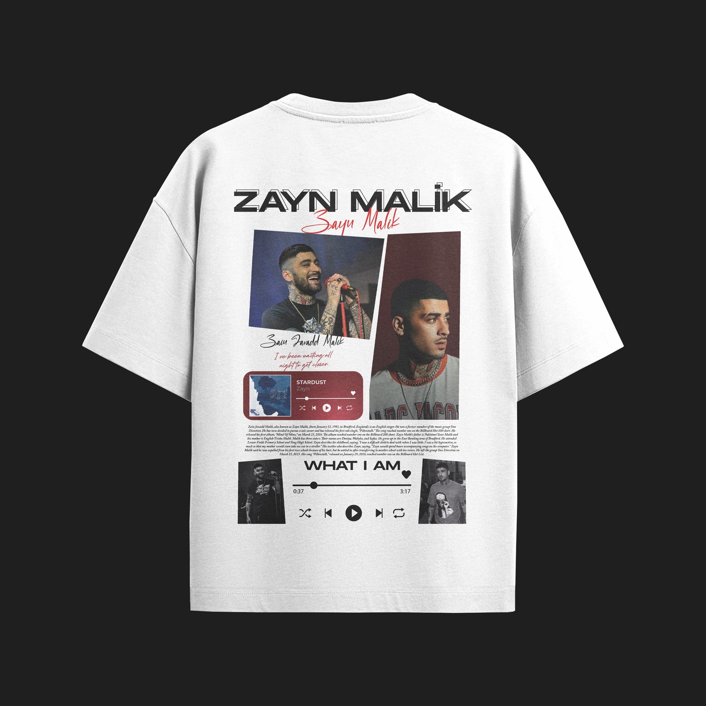 MACKBEARS™   Oversize ZAYN MALİK T-shirt