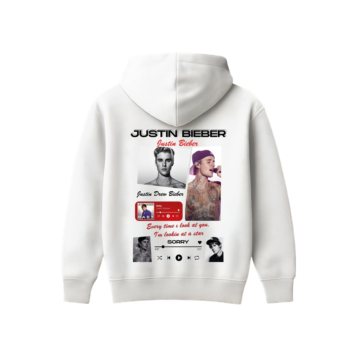MACKBEARS™ Oversize JUSTIN BIEBER Hoodie