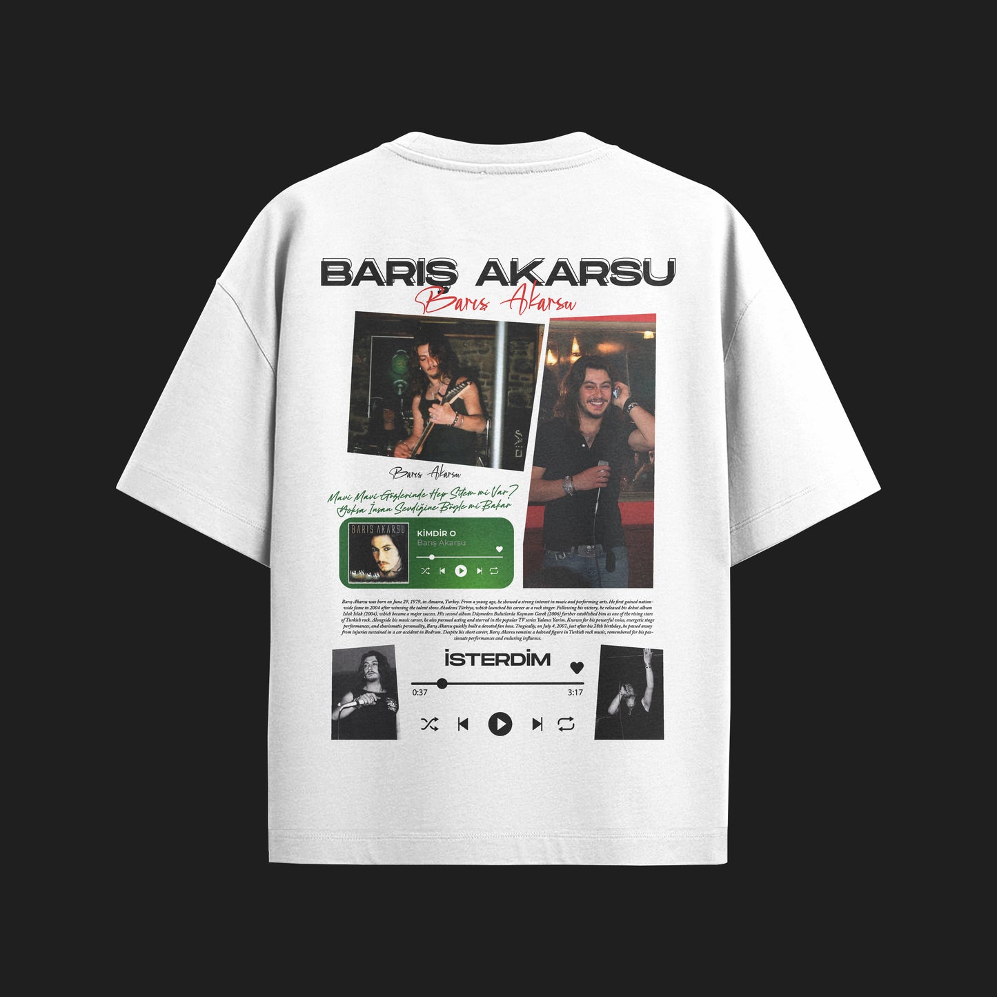 MACKBEARS™  Oversize BARIŞ AKARSU T-shirt