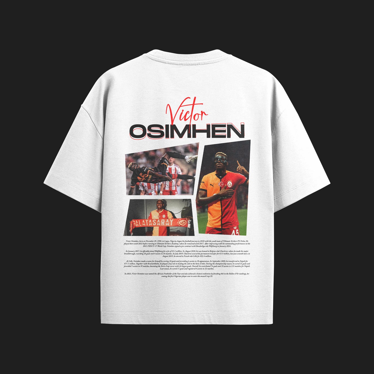 MACKBEARS™   Oversize VICTOR OSIMHEN T-shirt