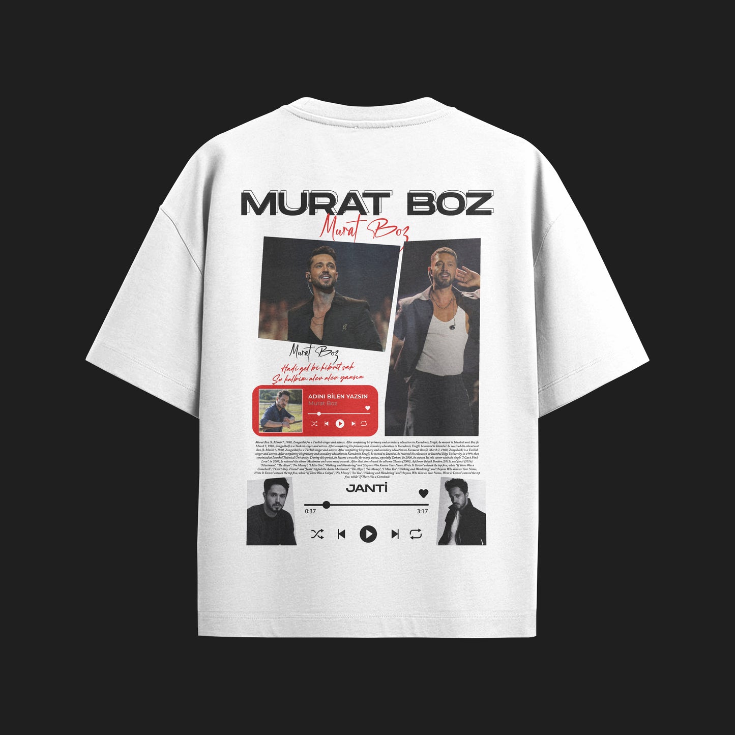 MACKBEARS™   Oversize MURAT BOZ T-shirt