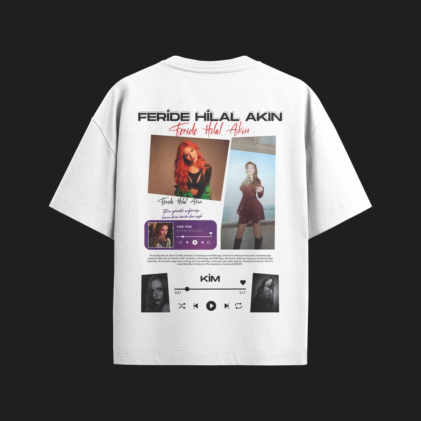 MACKBEARS™   Oversize FERİDE HİLAL AKIN T-shirt