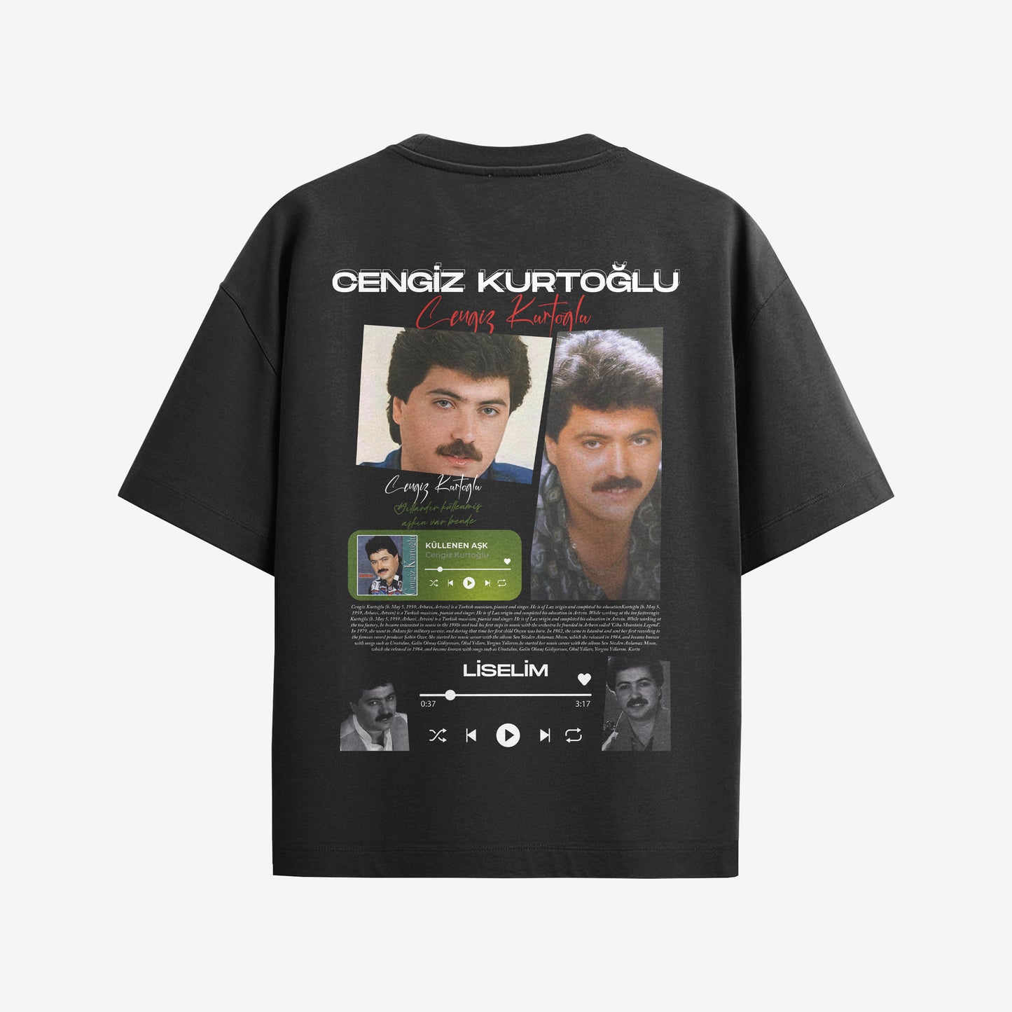 MACKBEARS™   Oversize CENGİZ KURTOĞLU T-shirt