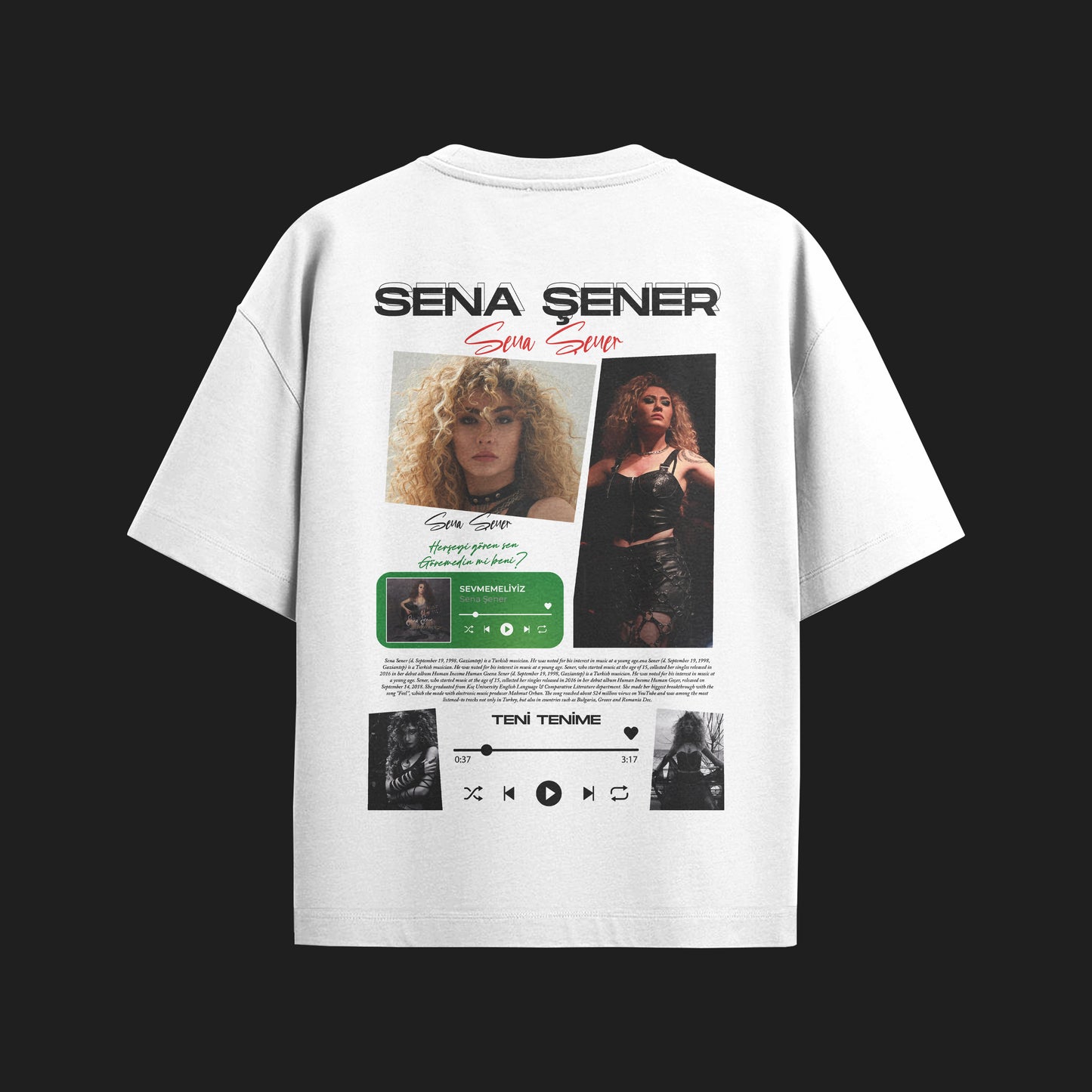 MACKBEARS™   Oversize  SENA ŞENER T-shirt