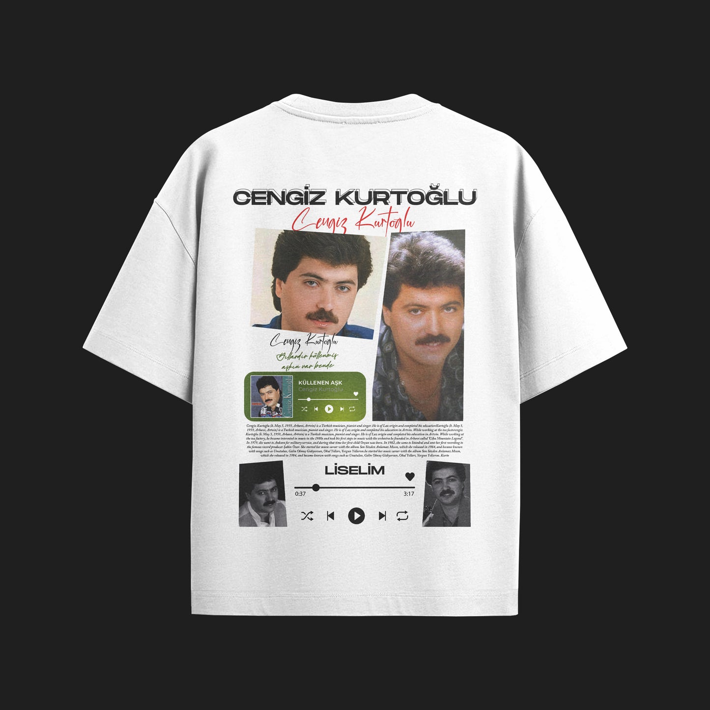 MACKBEARS™   Oversize CENGİZ KURTOĞLU T-shirt