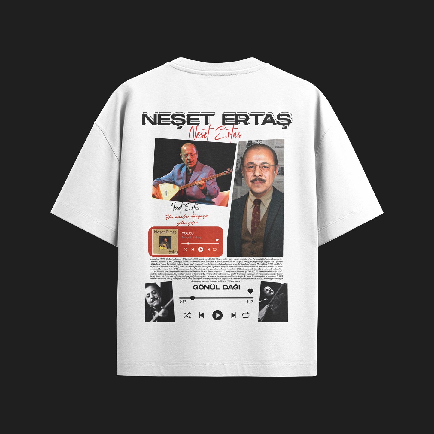 MACKBEARS™   Oversize NEŞET ERTAŞ T-shirt