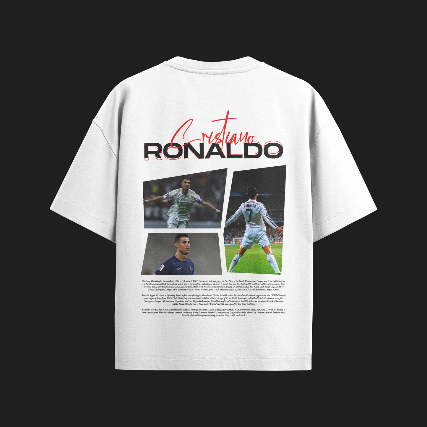 MACKBEARS™   Oversize CRİSTİANO RONALDO  T-shirt