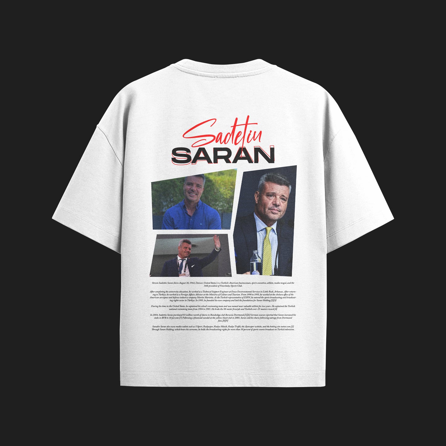 MACKBEARS™   Oversize SADETTİN SARAN  T-shirt