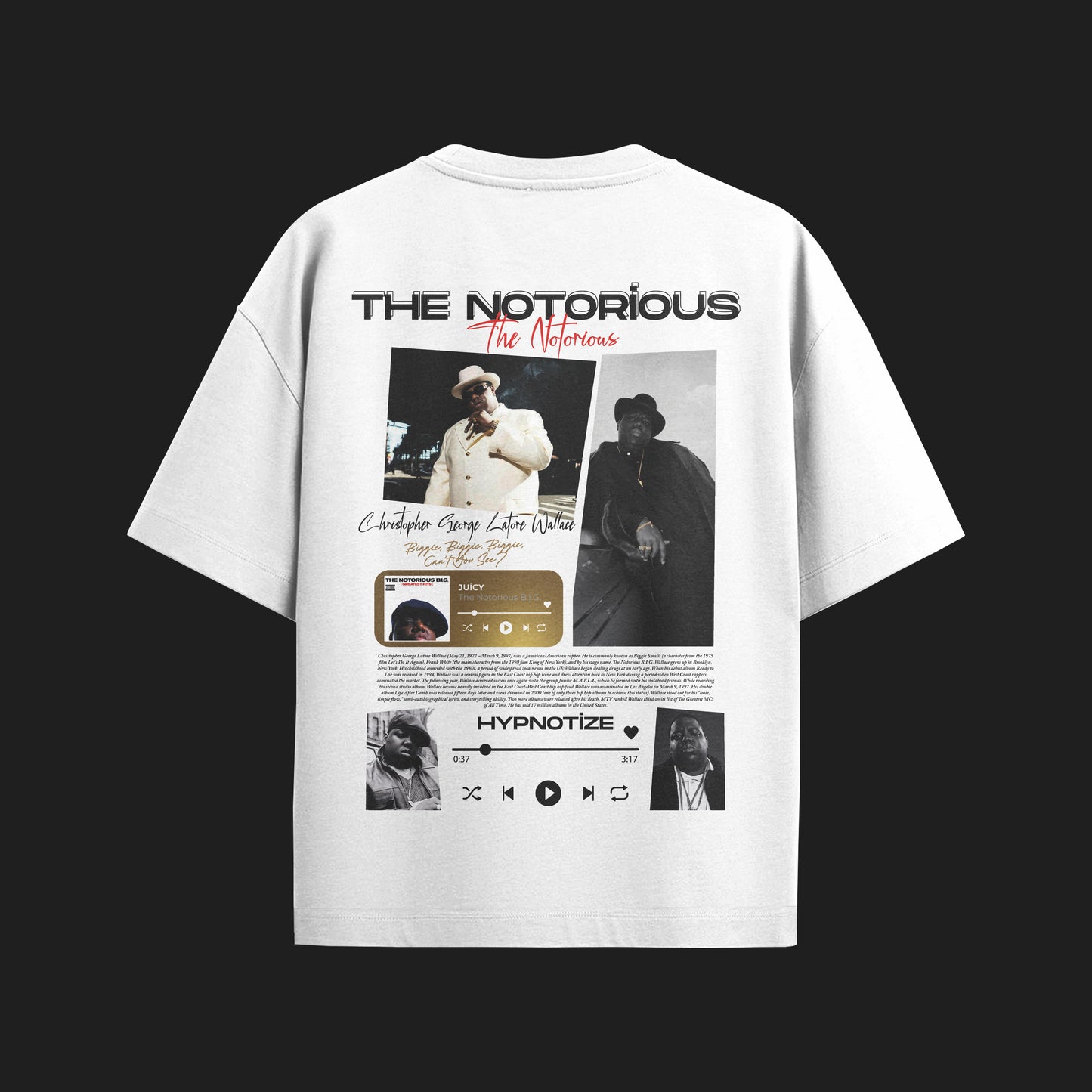 MACKBEARS™  Oversize THE NOTORİOUS T-shirt