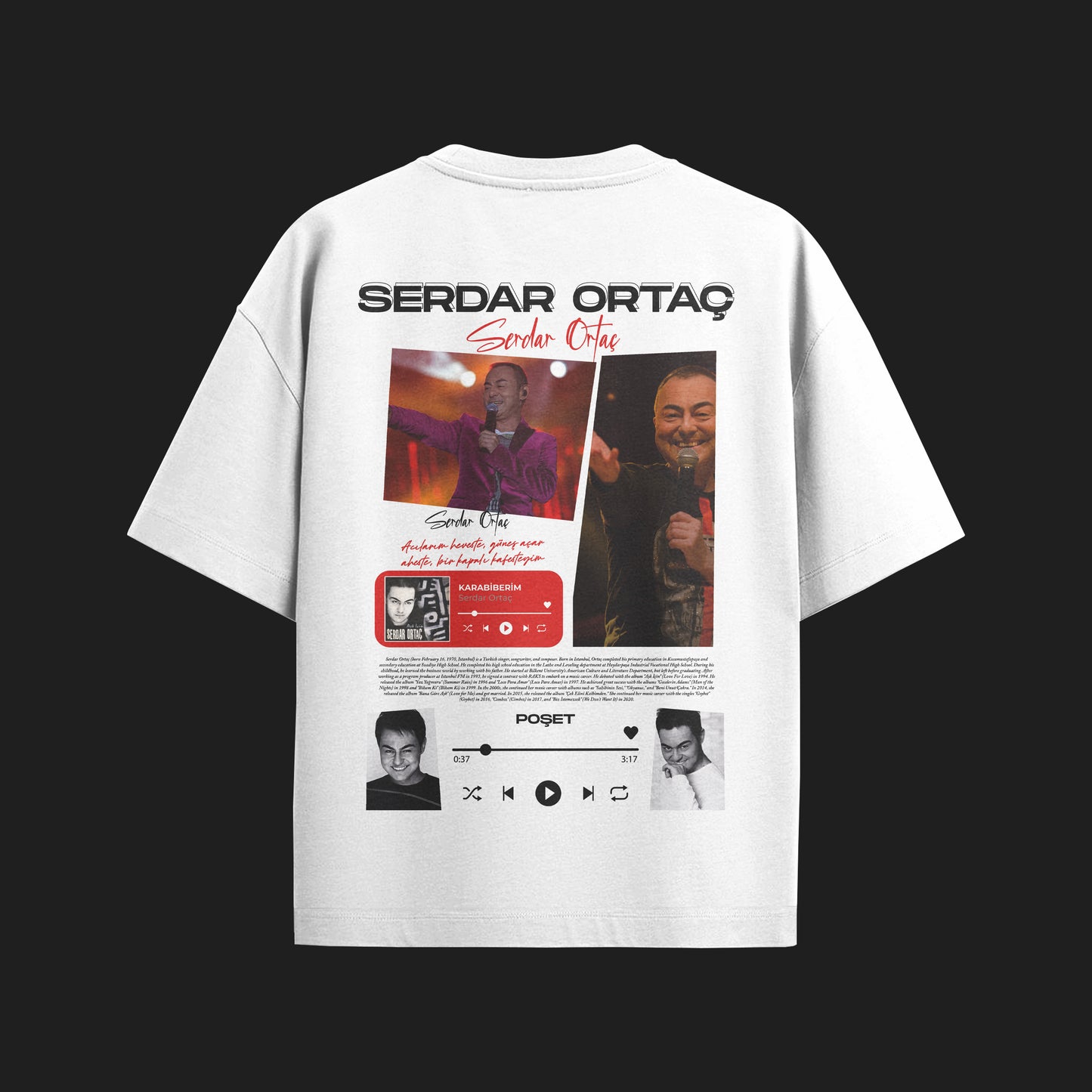 MACKBEARS™   Oversize SERDAR ORTAÇ T-shirt