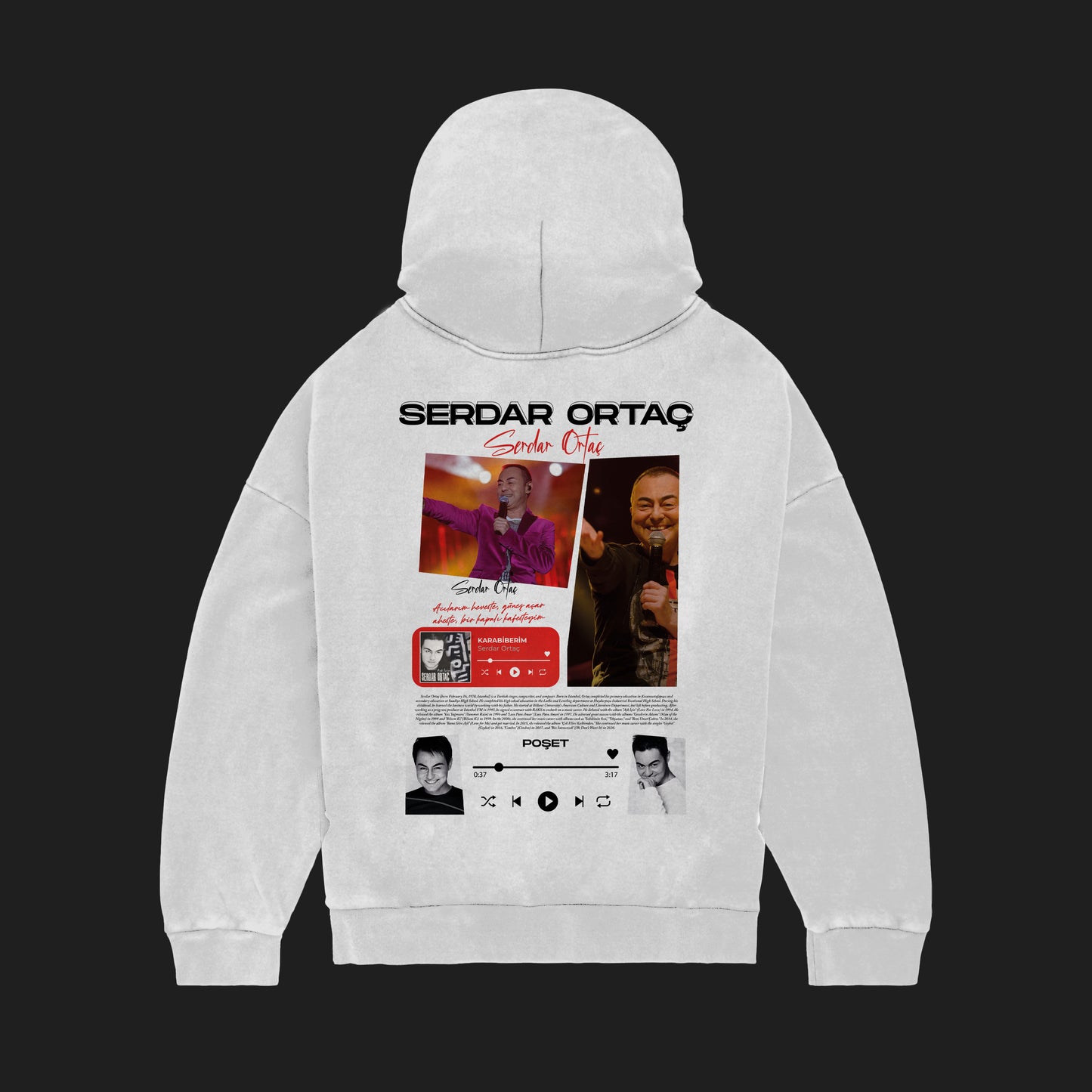 MACKBEARS™   Oversize SERDAR  ORTAÇ Hoodie
