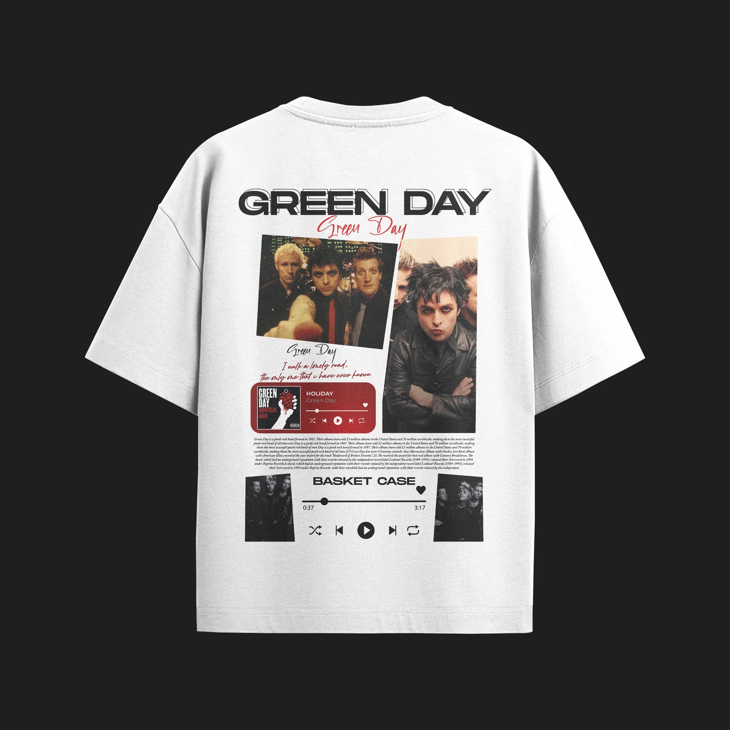 MACKBEARS™   Oversize GREEN DAY T-shirt