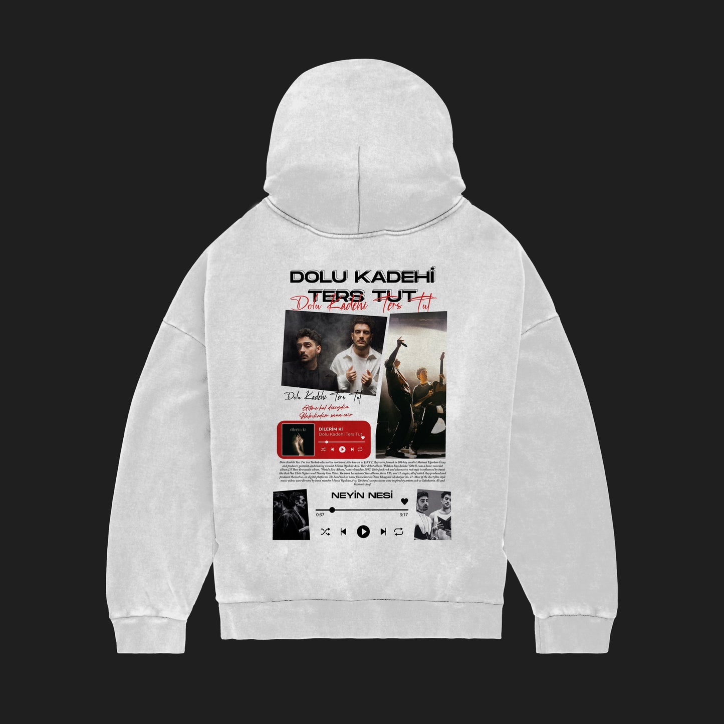 MACKBEARS™   Oversize DOLU KADEHİ TERS TUT Hoodie
