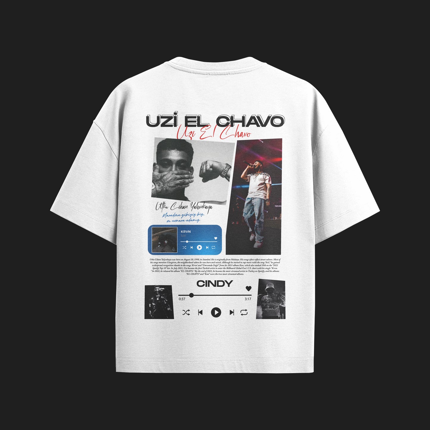 MACKBEARS™  Oversize UZİ EL CHAVO T-shirt