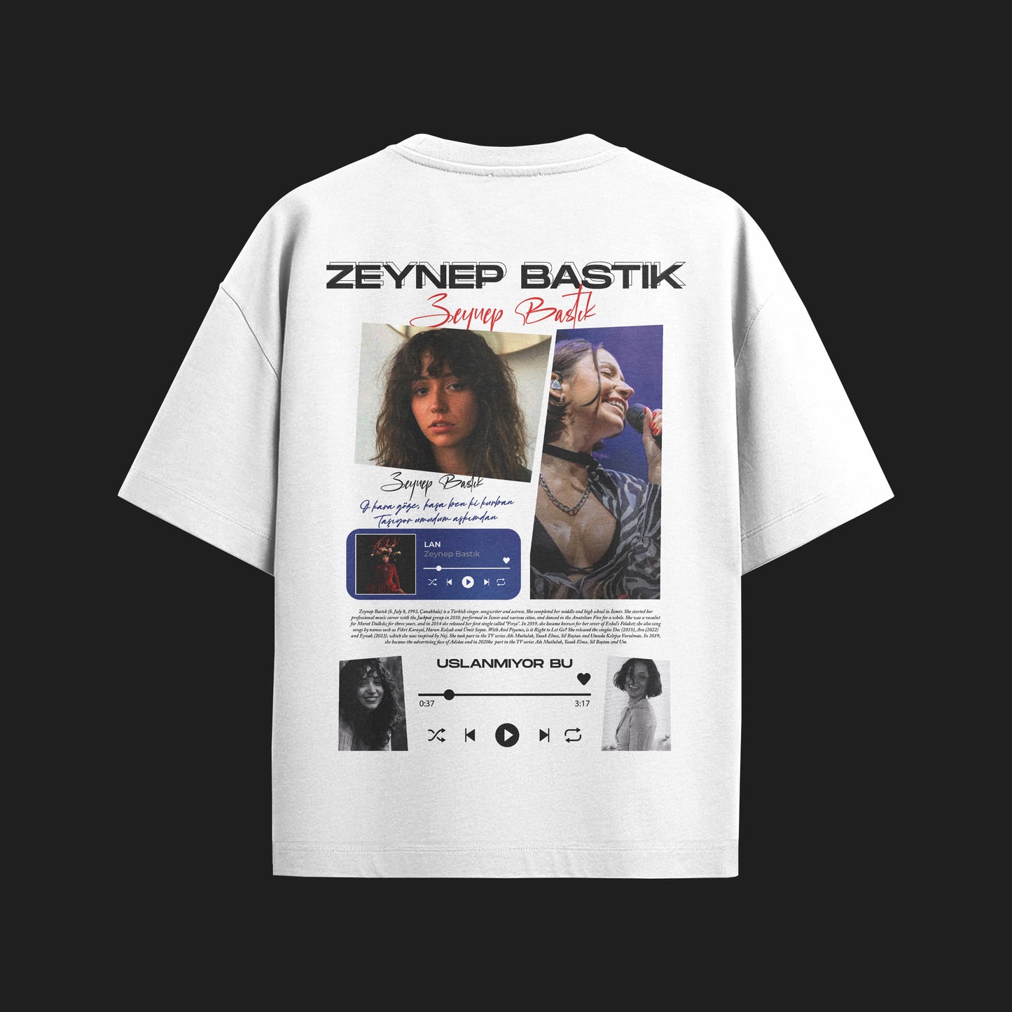 MACKBEARS™   Oversize  ZEYNEP BASTIK T-shirt