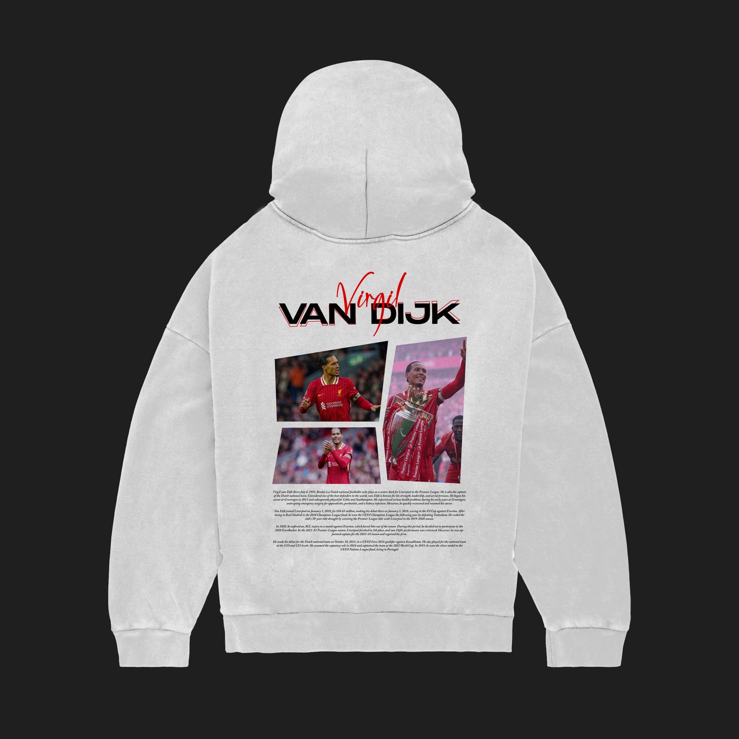MACKBEARS™   Oversize VİRGİL VAN DIJK Hoodie