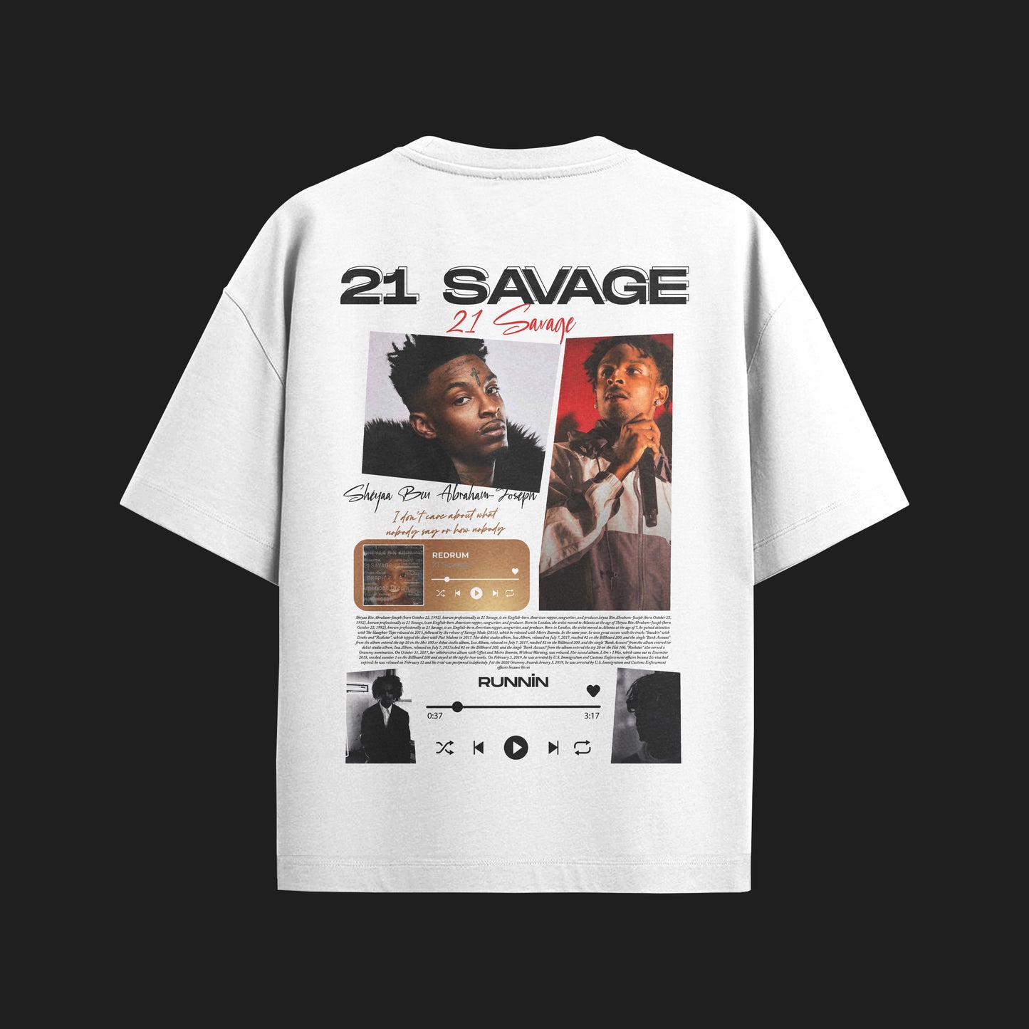 MACKBEARS™   Oversize 21 SAVAGE T-shirt