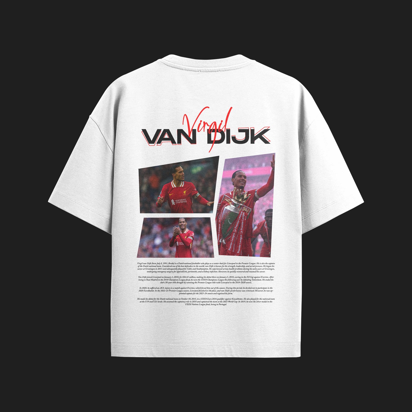 MACKBEARS™   Oversize VİRGİL VAN DIJK T-shirt