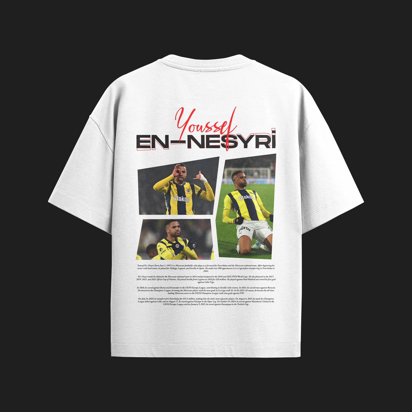 MACKBEARS™   Oversize YOUSSEF EN-NESYRİ T-shirt