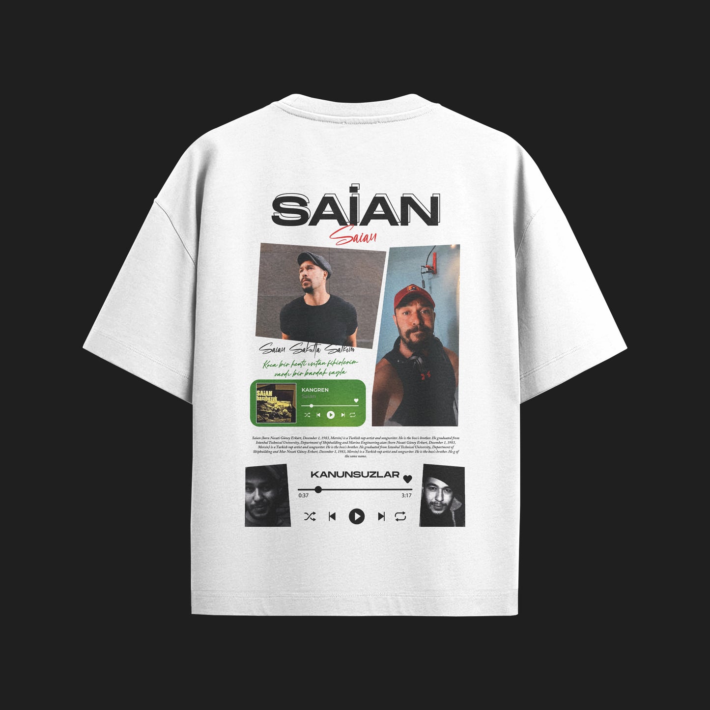 MACKBEARS™   Oversize SAİAN T-shirt