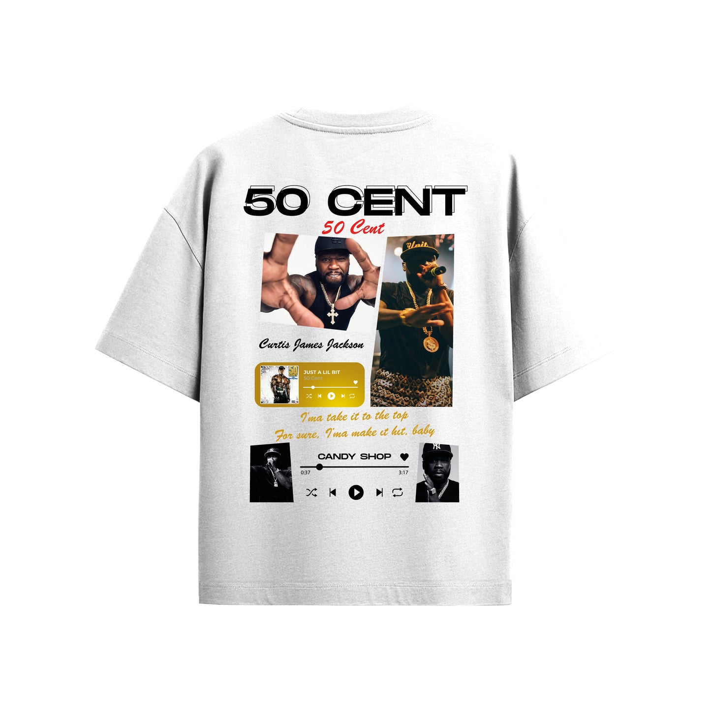 MACKBEARS™ Oversize 50 CENT T-shirt