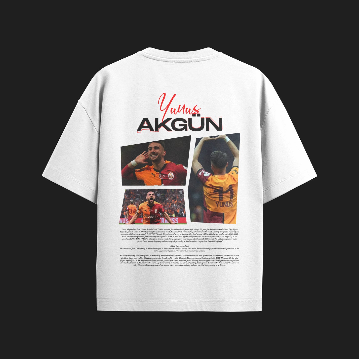 MACKBEARS™   Oversize YUNUS AKGÜN T-shirt