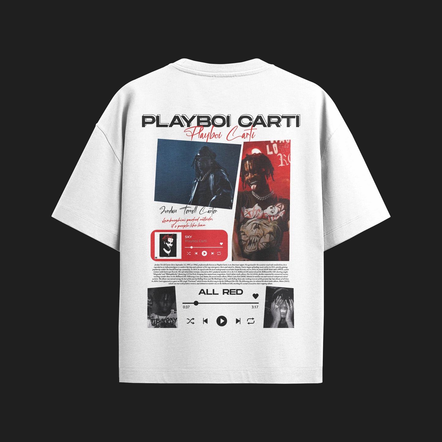 MACKBEARS™   Oversize PLAYBOI CARTI T-shirt