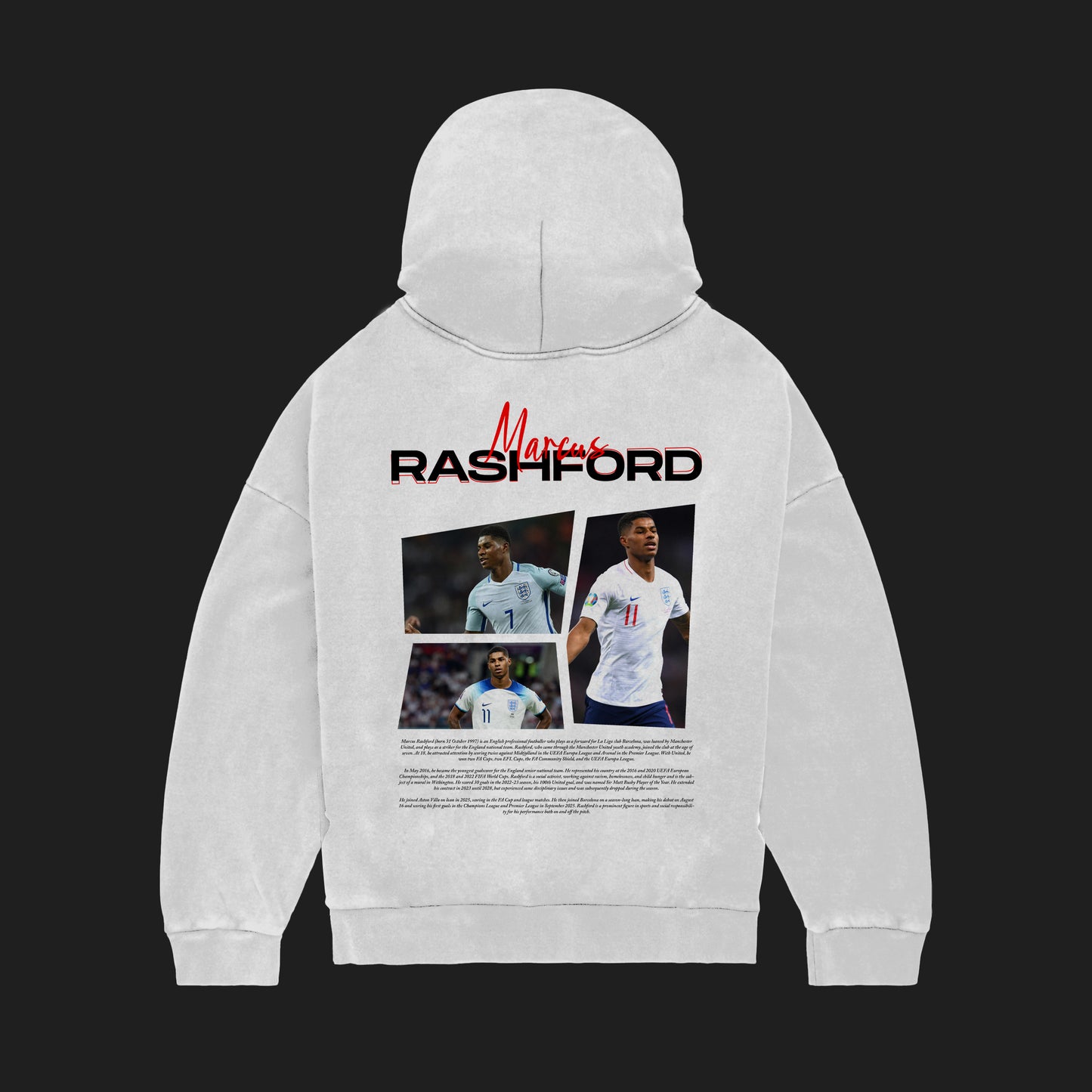 MACKBEARS™   Oversize MARCUS RASHFORD Hoodie