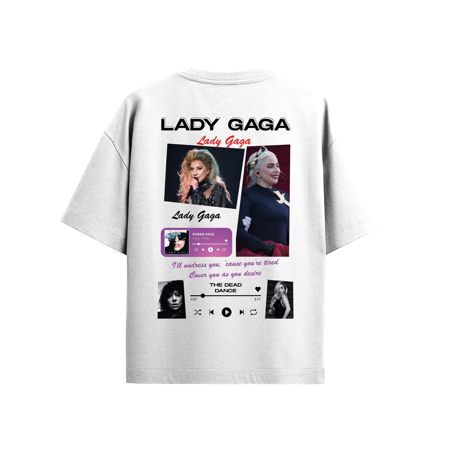 MACKBEARS™ Oversize LADY GAGA T-shirt